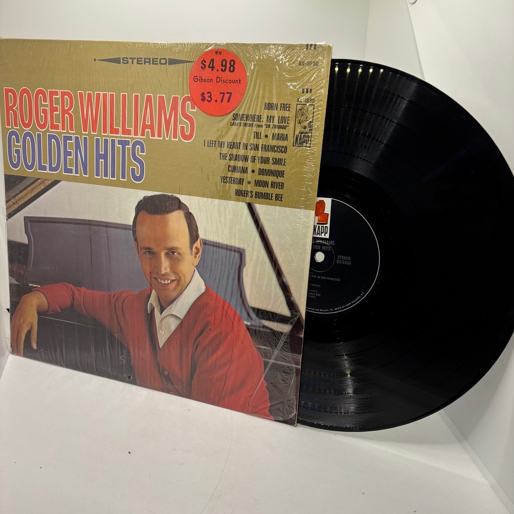 Roger Williams Golden Hits Vinyl Record LP Kapp Records KS 3530‎
